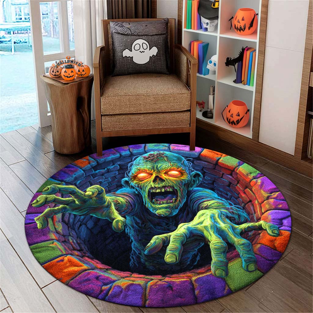 Zombie Halloween 3D Printed Rug UKHM5230903
