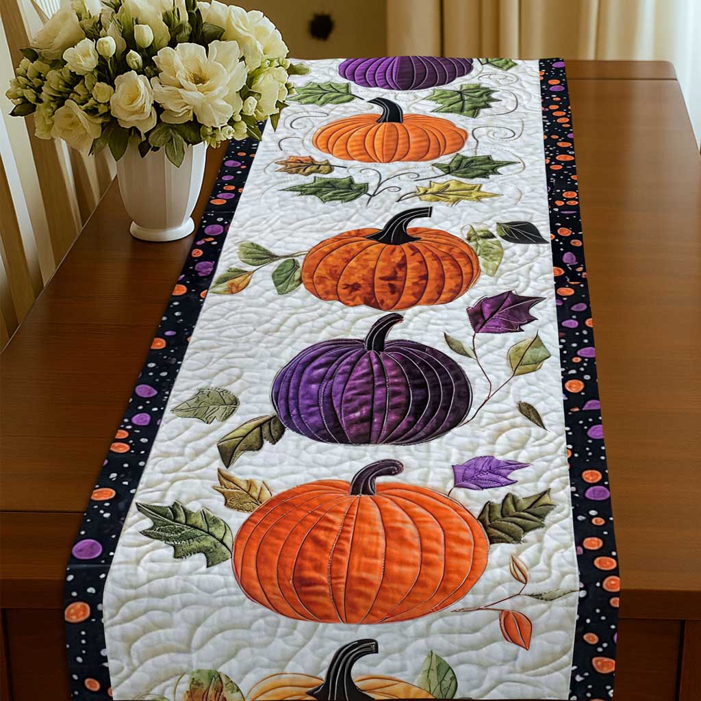 Pumpkin Halloween Quilted Table Runner UKTD5270901
