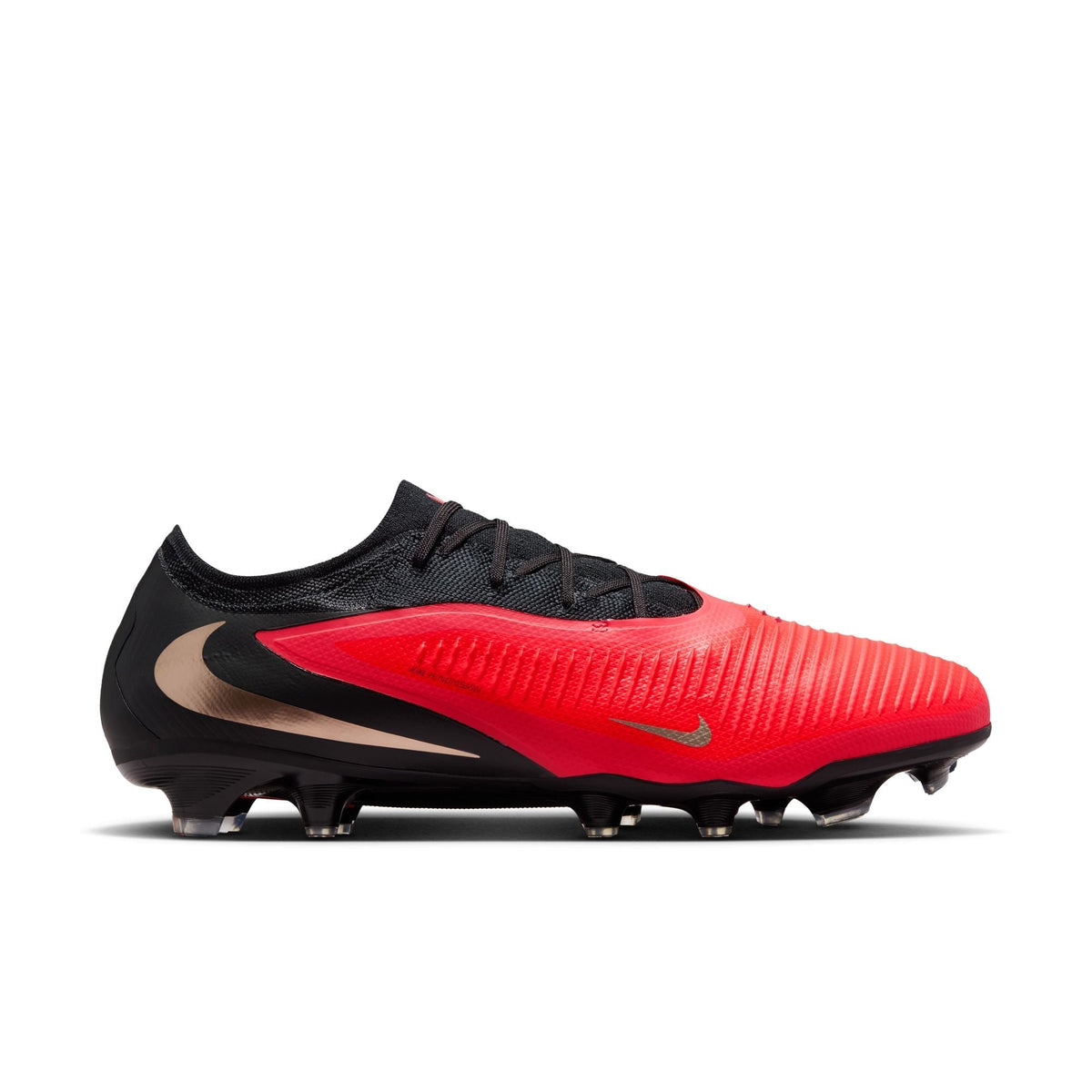 Nike Phantom 6 Low Pro FG Firm Ground Soccer Cleats -Bright Crimson/Blur Black