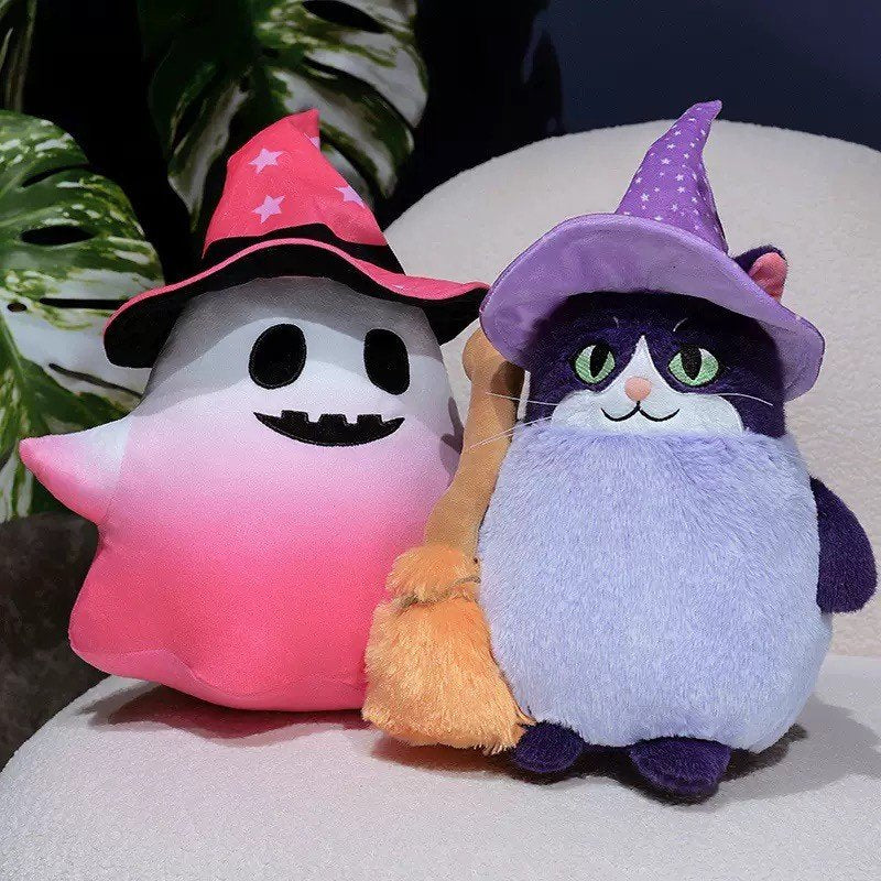 Halloween Cute Ghost and Cat Plush Toy