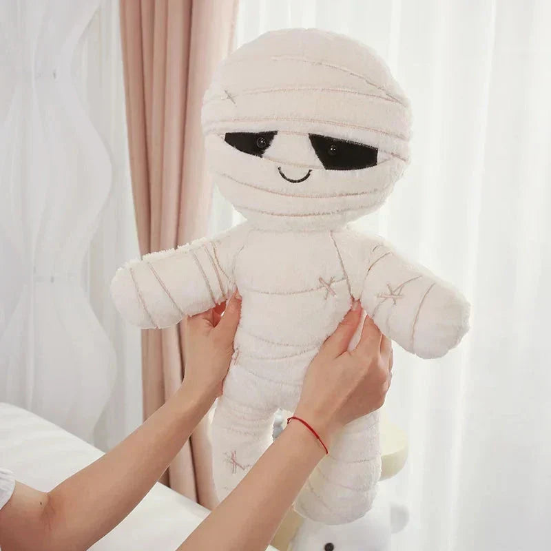 Chilling Skeleton and Mysterious Mummy Halloween Plush Toys